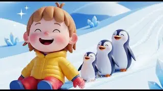 Penguin Slide Song for Kids | Fun Animal Nursery Rhymes & Toddler Music 🐧❄️🎶