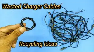 Do Not Throw Away The Wasted Charger Cables | Easy And Beautiful Recycling Idea