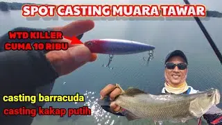 casting kakap putih dan barracuda mengunakan lure WTD