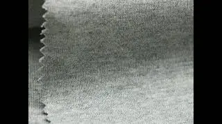 Knit Weft Cotton Polyester Gray Yarn Dyed Plain Air Layer Scuba Interlock Knit Fabric for Garmen