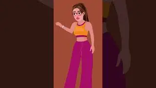 #Adobe animate cc #animation #characters #anime #2danimation #design #illustration #bahu #hindi
