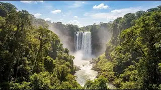 12 Hours Relaxing Waterfall & Flowing Water Sounds 🌊 Stress Relief, Sleep, Meditation & Focus
