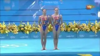 Final Dúo Libre (China) Huang Xuechen/Liu Ou - JJOO Londres 2012