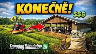 Konečně m&aacute;me kr&aacute;vy | Farming Simulator 25: Farmlands #5