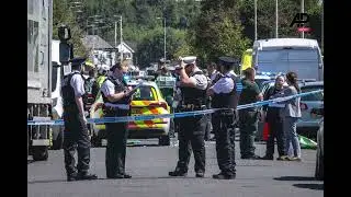 UK police secure and investigate scene after stabbings in northwestern English town of Southport