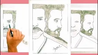 RRR Drawing || RRR Drawing || Tutorial || RRR movie drawing || Ram charan vs Jr.N.T.R #art #tending
