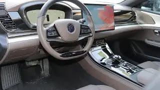 بي واي دي هان 2025 لون اسود فرش بني BYD HAN