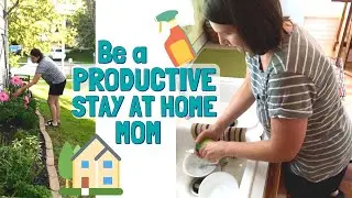 HOW TO BE PRODUCTIVE AT HOME 🌸   5 Daily Habits of Productive Stay at Home Moms and Homemakers