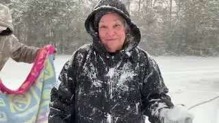Snow day 2025, Milton, Florida