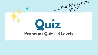 English Pronouns Quiz for Beginners | 30 Questions (Easy to Hard)