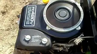 Kawasaki FC420V engine run John Deere 175 tractor