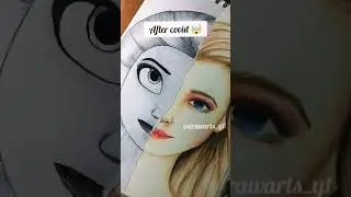 My art before covid 🤢 vs after 🤯#viral#drawing#artwork#trend#drawarts#ytshorts#shorts