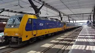 NS Class 186 no. 186026+ 186042 Arriving at Rotterdam Central Station 28/06/18