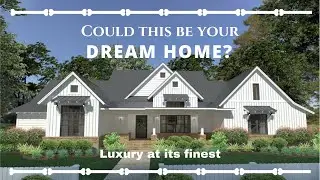 Open Floor Plan in Transitional Farmhouse