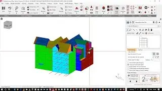 Wind load generation for a complex 3D structure