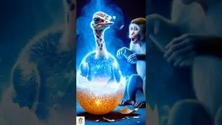 Little Monkey's Magic Egg Hatches an Ostrich! You Won't Believe What Happens Next 😂#shorts