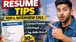 Resume Tips in Hindi | 30 Second Resume Trick | Interview Call Fast