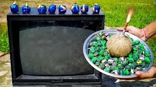 Tv vs Big Diwali Sutli Experiment || Television Break or Not?? Diwali fireworks tasting 2019
