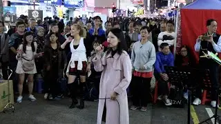 You don't have to say you love me + I don't know how to love him-Lambent樂隊 Busking HK香港旺角街頭表演 171126