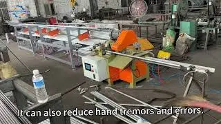 Fully automatic feeding and rolling cutting machine#rollingmachine#automaticfeeding #pipecutting