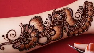Arabic Mehndi Design||New Easy Style Arabic Mehndi Design||Mehndi Ka Design||Mehndi Design Simple 