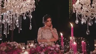 Purple Rain theme Indian Wedding Dinner Decor by Dubai based Fete Events