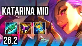 KATARINA vs CHO'GATH (MID) | 58K damage | KR Master | 26.2