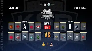 KSB TIER 1 SEASON 1 | Semi Final | Day - 1 | TimeBurner Gaming