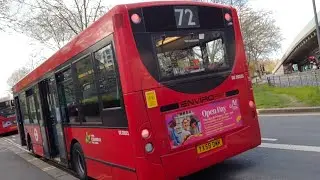 FULL JOURNEY: Route 72. East Acton Industrial Estate - Hammersmith Bridge.