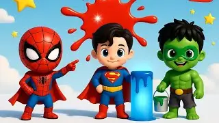 Learn Color's With Superhero Buddy | Educational video for kids and preschoolers | color learning 