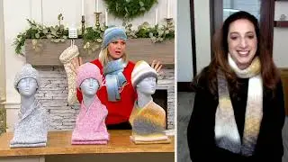 Chic Tweak Beanie and Scarf Set on QVC