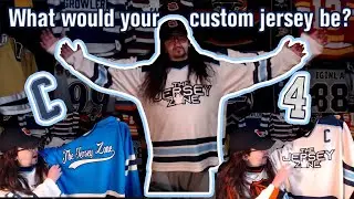 What would your custom jersey be?@TheJerseyZone #fansideareview #customjersey #hockeyjersey