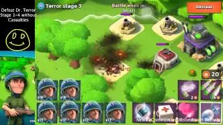 Boom Beach 100 Rifleman Defeat Dr  Terror Stage 1-4 Without Casualties