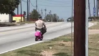 Varg Vikernes Rides Pink Motorcycle
