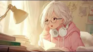 Cozy Study Night ☕ | Relaxing Lofi Music with Airi | Reading & Focus