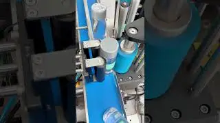 Self-adhesive labeling machine for mineral water bottles #Self-adhesive.