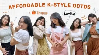 SHOPEE CLOTHING HAUL 🌸 cute korean style OOTD ideas ft. LOVITO | shopee try-on haul | shopee finds