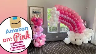 DIY:  Rainbow Balloon Arch | Beginner Friendly| No helium needed | Rainbow decor | Amazon Fast
