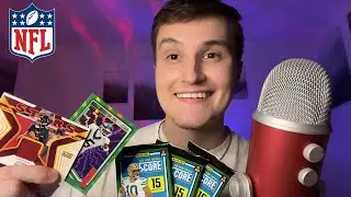[ASMR] NFL Football Pack Opening 🏈💤 (HUGE RARE)