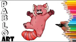 How to draw Turning Red from Turning red Disney | Learn to Draw step by step