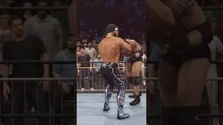 hulk hogan clothesline #wwe2k25 #wcwnitro #wwe #goldberg #hulkhogan #wcw