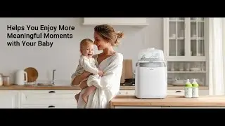 Bear Baby Bottle Washer Sterilizer & Dryer QXJ-C05F3🍼 | Wash, Steam & Dry in One Smart Machine