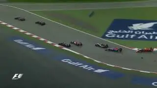 F1 2016 Bahrain Perez Hits Sainz
