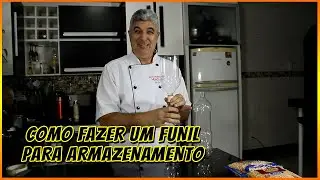 COMO FAZER UM FUNIL PARA ARMAZENAMENTO #armazenaralimentos #comofazerfunil