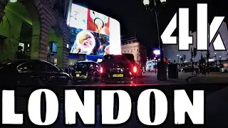 4K | Car Driving Time Lapse | London At Night