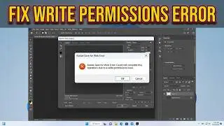 Fix Save for Web Writer Permissions Error in Photoshop