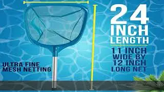 U.S. Pool Supply Professional Spa, Hot Tub, Pool Hand Leaf Skimmer Net with 12