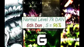 Osu Mania Normal Level 7k dan : 6th Dan ✅