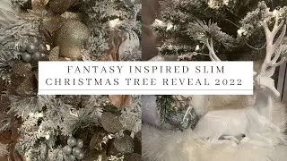 FANTASY SLIM TREE|SMALL SPACE LIVING|BUDGET FRIENDLY #christmas #holidays #christmasdecor
