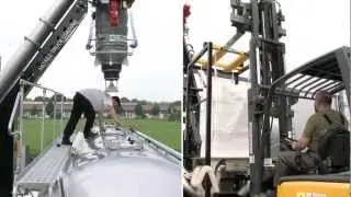 Mobile LKW-Beladung mit dem Rohrkettenförderer